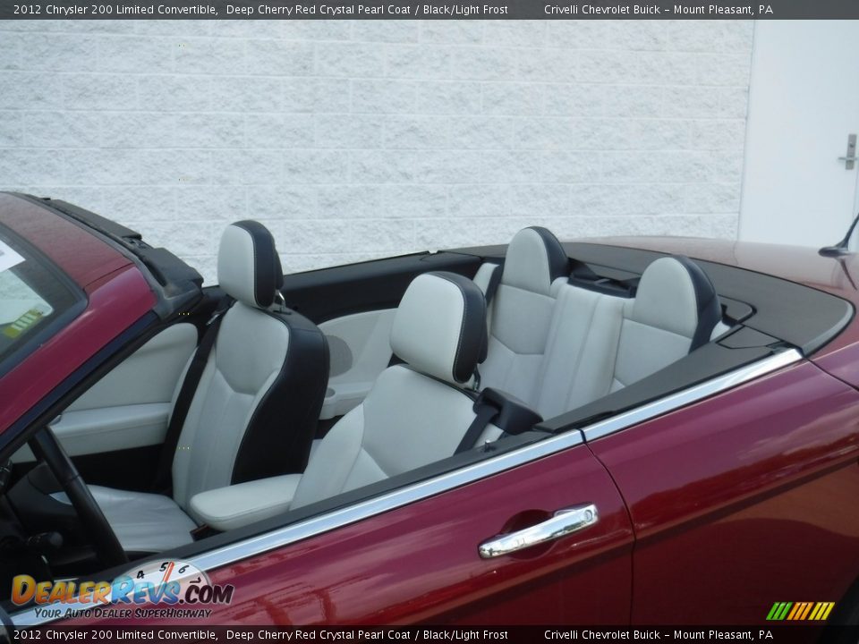 2012 Chrysler 200 Limited Convertible Deep Cherry Red Crystal Pearl Coat / Black/Light Frost Photo #4