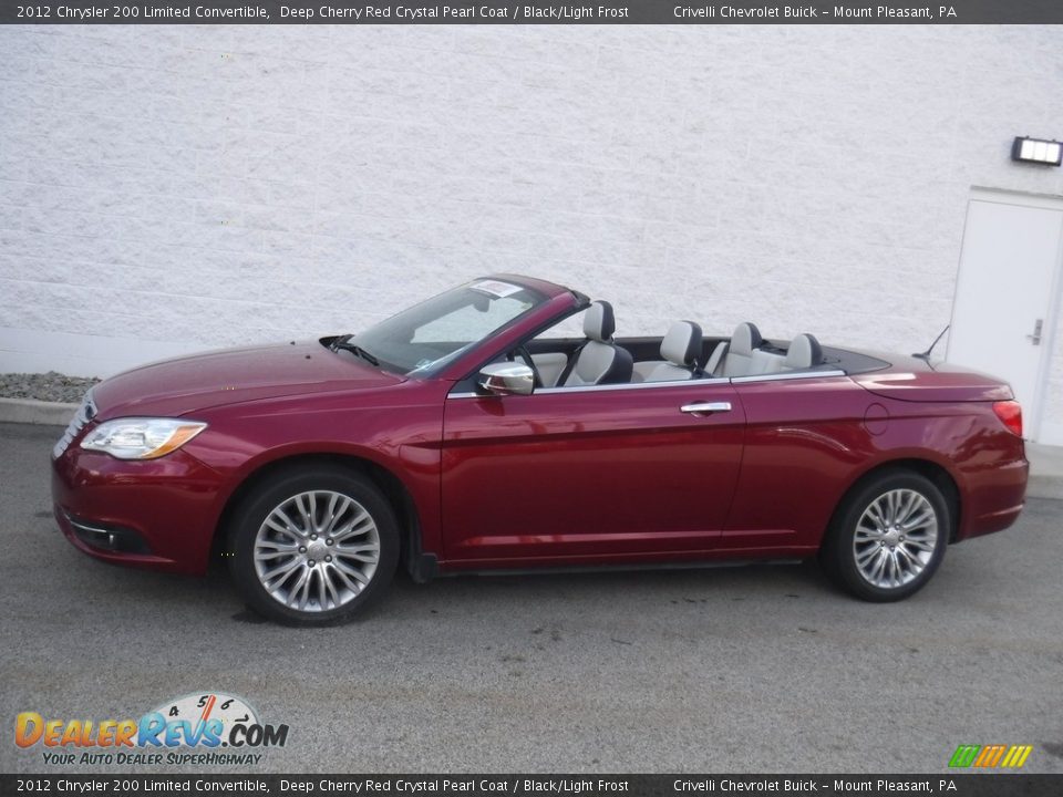 2012 Chrysler 200 Limited Convertible Deep Cherry Red Crystal Pearl Coat / Black/Light Frost Photo #5