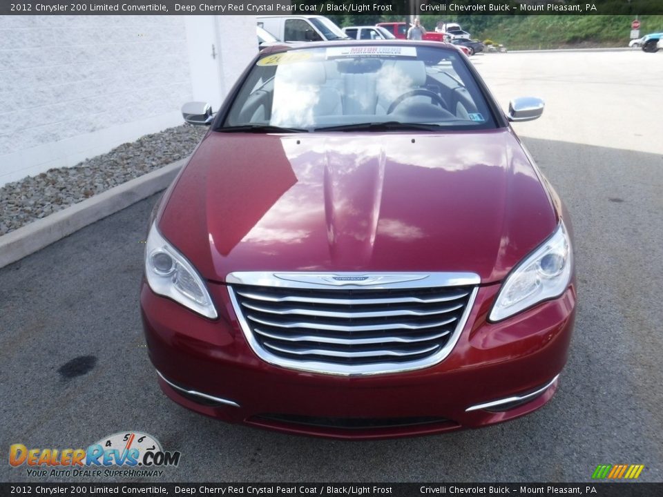 2012 Chrysler 200 Limited Convertible Deep Cherry Red Crystal Pearl Coat / Black/Light Frost Photo #8