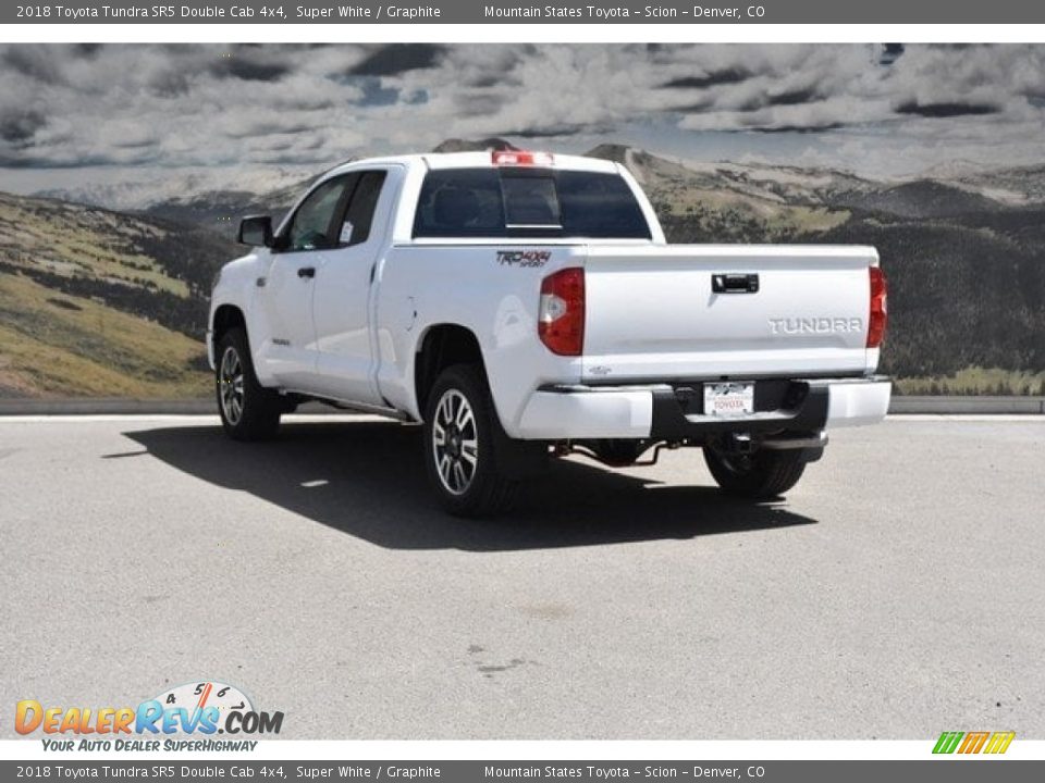 2018 Toyota Tundra SR5 Double Cab 4x4 Super White / Graphite Photo #3