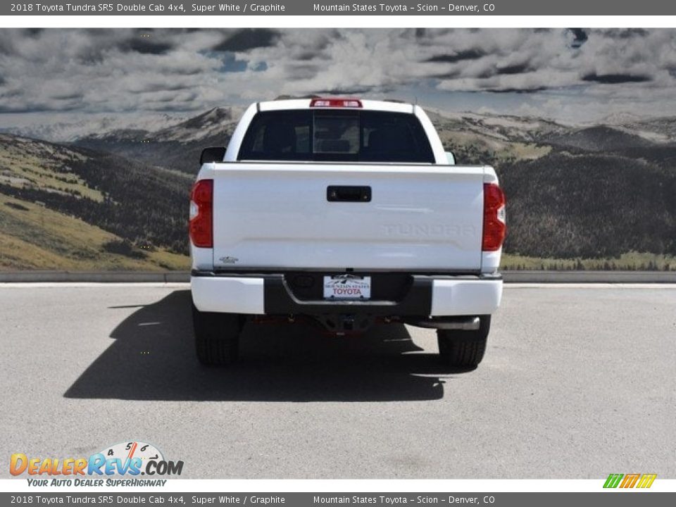 2018 Toyota Tundra SR5 Double Cab 4x4 Super White / Graphite Photo #4