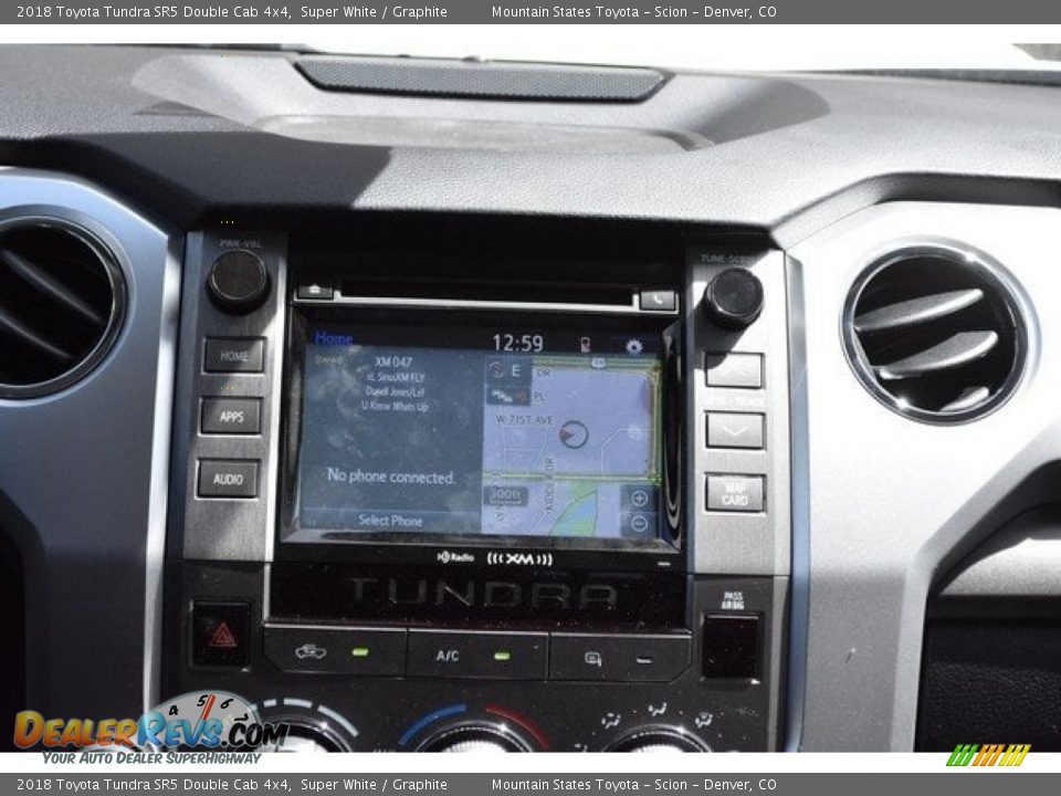 2018 Toyota Tundra SR5 Double Cab 4x4 Super White / Graphite Photo #9