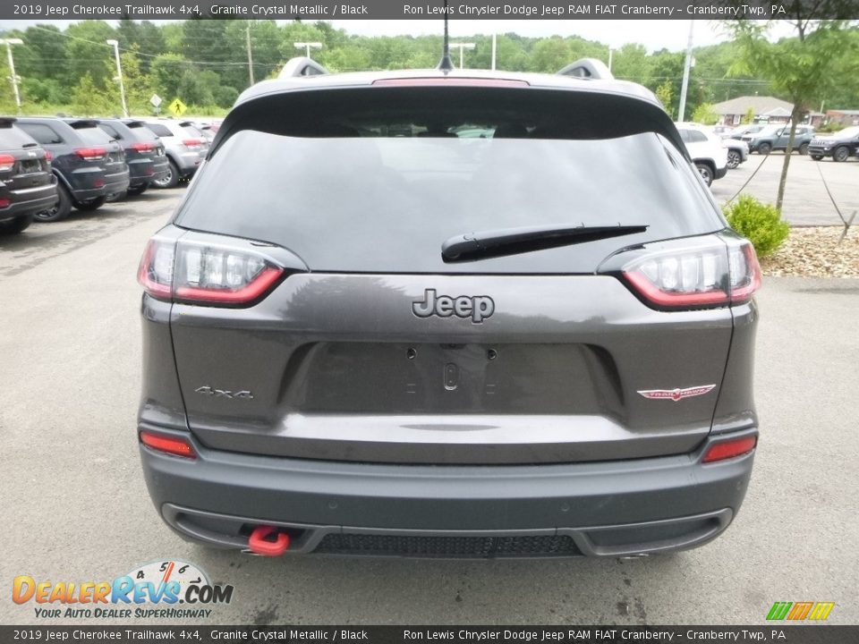 2019 Jeep Cherokee Trailhawk 4x4 Granite Crystal Metallic / Black Photo #4
