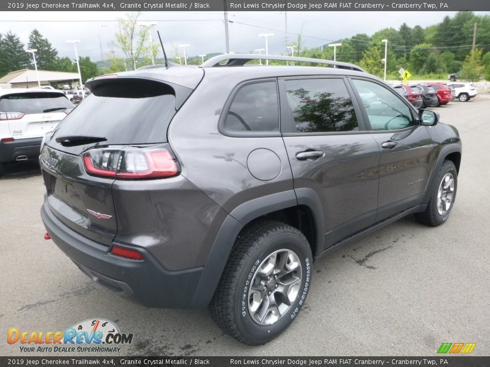 2019 Jeep Cherokee Trailhawk 4x4 Granite Crystal Metallic / Black Photo #5