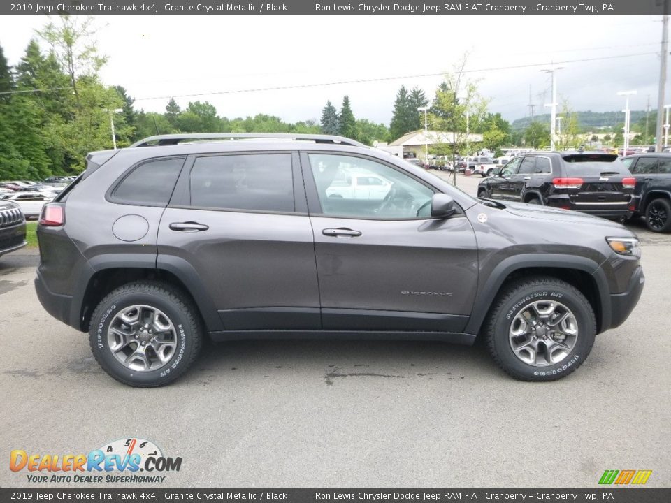2019 Jeep Cherokee Trailhawk 4x4 Granite Crystal Metallic / Black Photo #6