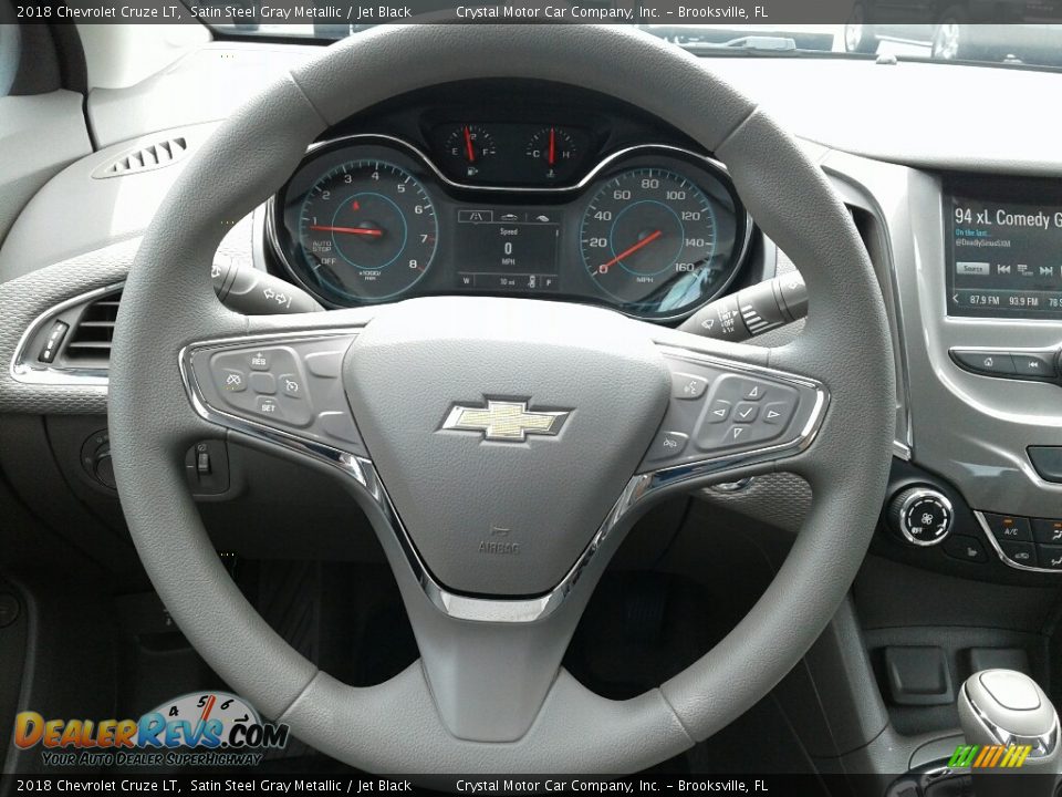 2018 Chevrolet Cruze LT Satin Steel Gray Metallic / Jet Black Photo #13