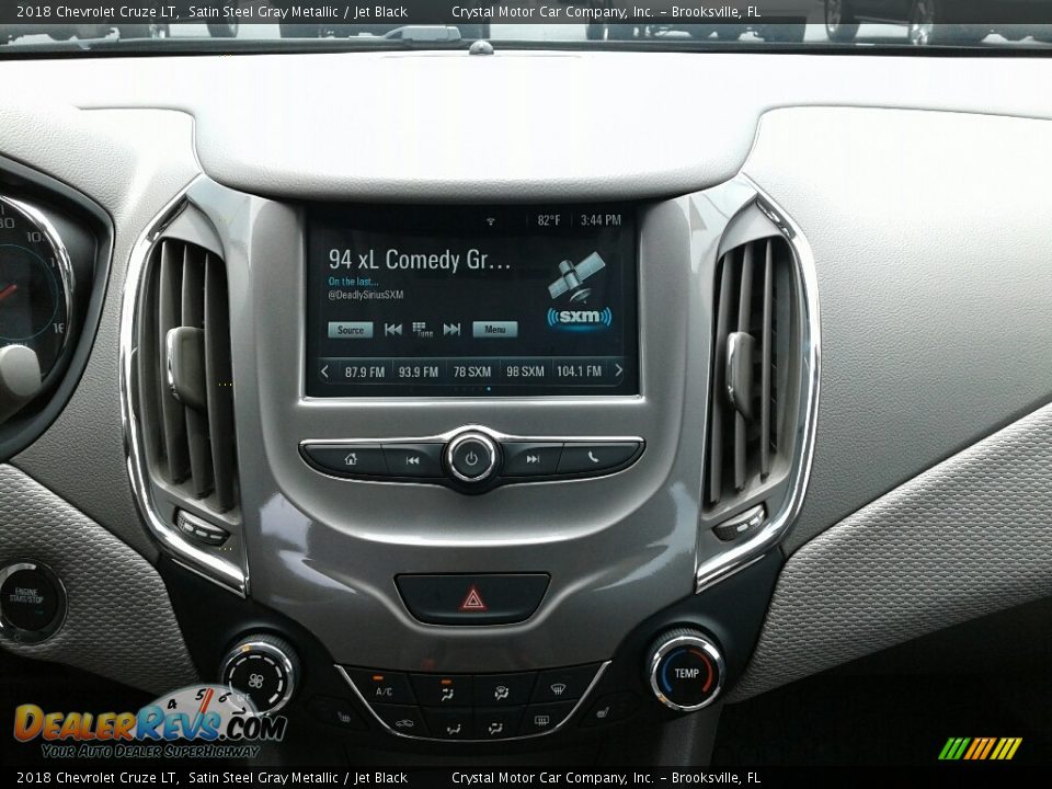 2018 Chevrolet Cruze LT Satin Steel Gray Metallic / Jet Black Photo #14