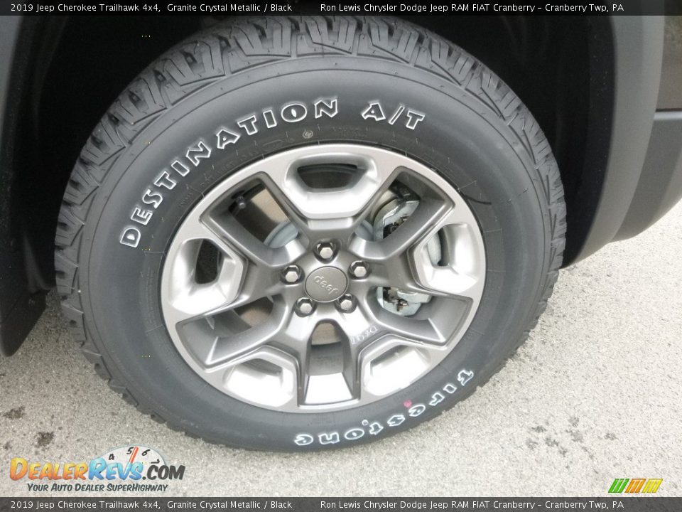 2019 Jeep Cherokee Trailhawk 4x4 Granite Crystal Metallic / Black Photo #9