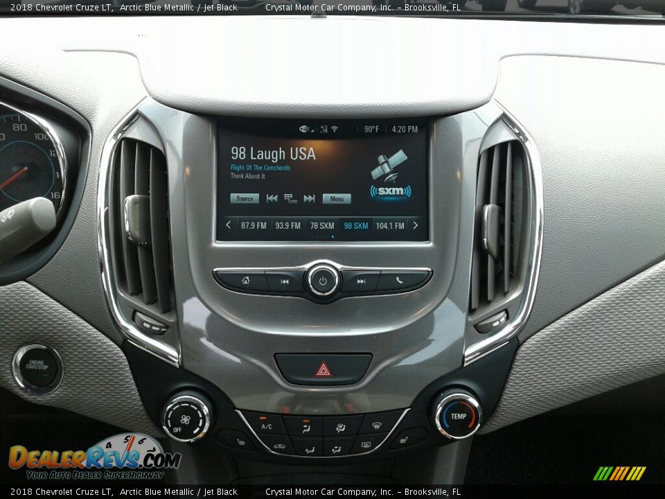 2018 Chevrolet Cruze LT Arctic Blue Metallic / Jet Black Photo #16