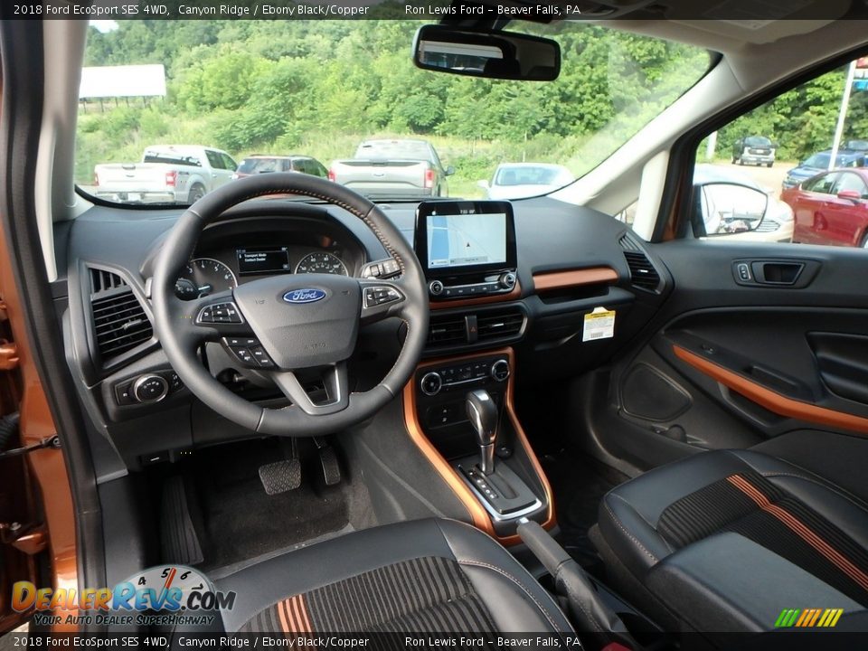 Ebony Black/Copper Interior - 2018 Ford EcoSport SES 4WD Photo #13