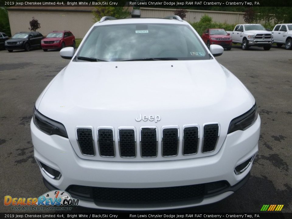 2019 Jeep Cherokee Limited 4x4 Bright White / Black/Ski Grey Photo #8