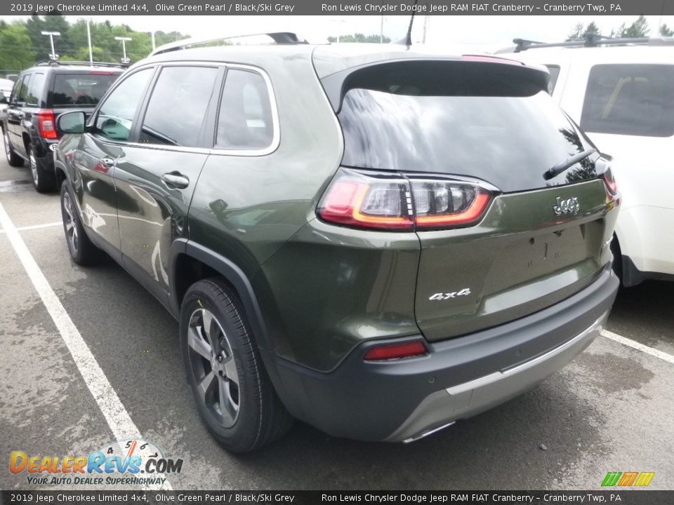 2019 Jeep Cherokee Limited 4x4 Olive Green Pearl / Black/Ski Grey Photo #3