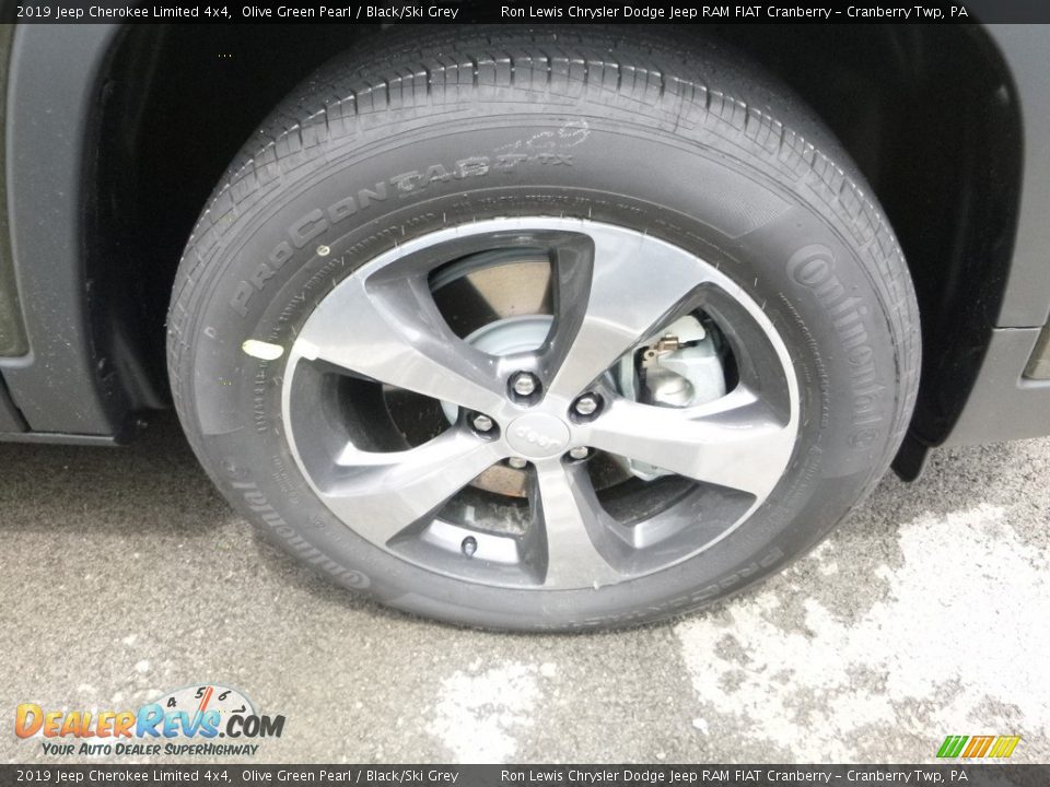 2019 Jeep Cherokee Limited 4x4 Olive Green Pearl / Black/Ski Grey Photo #8