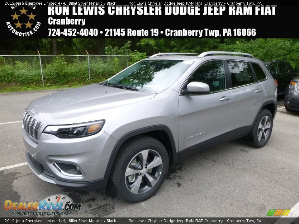 2019 Jeep Cherokee Limited 4x4 Billet Silver Metallic / Black Photo #1