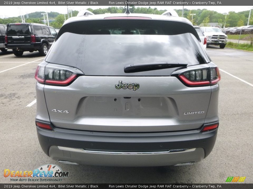 2019 Jeep Cherokee Limited 4x4 Billet Silver Metallic / Black Photo #4