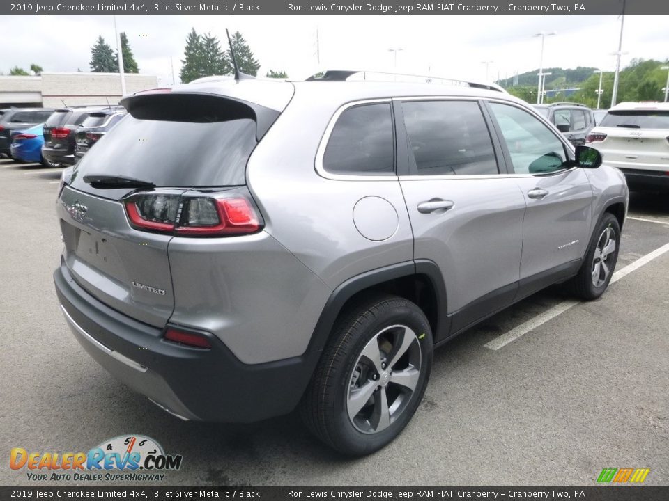 2019 Jeep Cherokee Limited 4x4 Billet Silver Metallic / Black Photo #5
