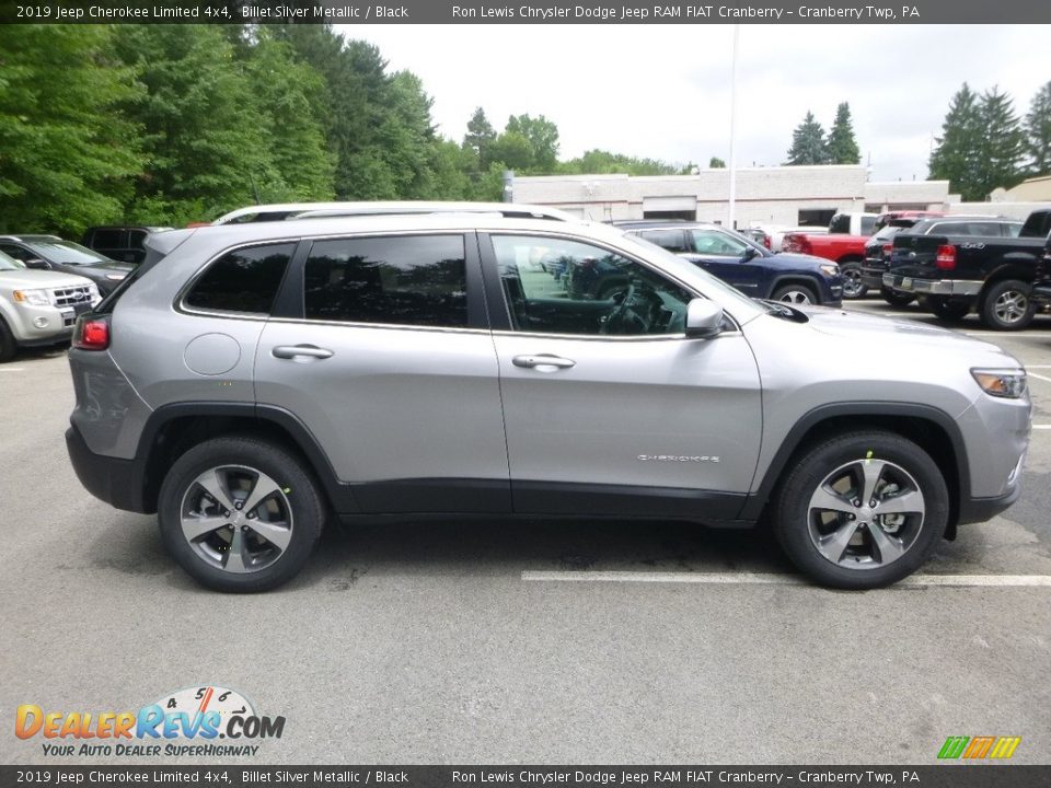 2019 Jeep Cherokee Limited 4x4 Billet Silver Metallic / Black Photo #6
