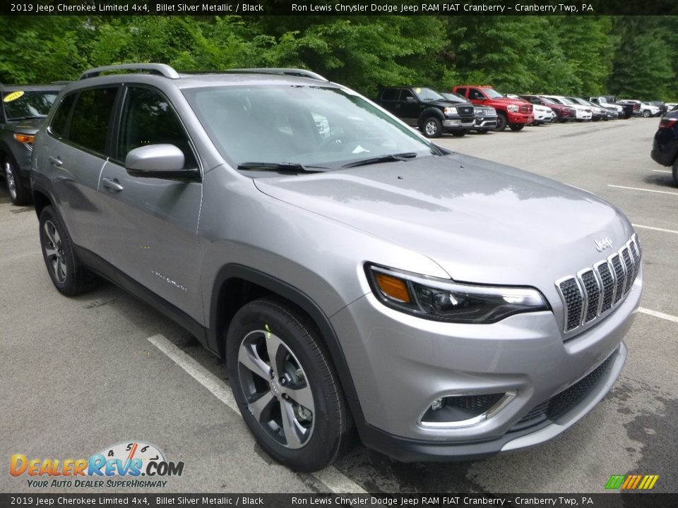 2019 Jeep Cherokee Limited 4x4 Billet Silver Metallic / Black Photo #7