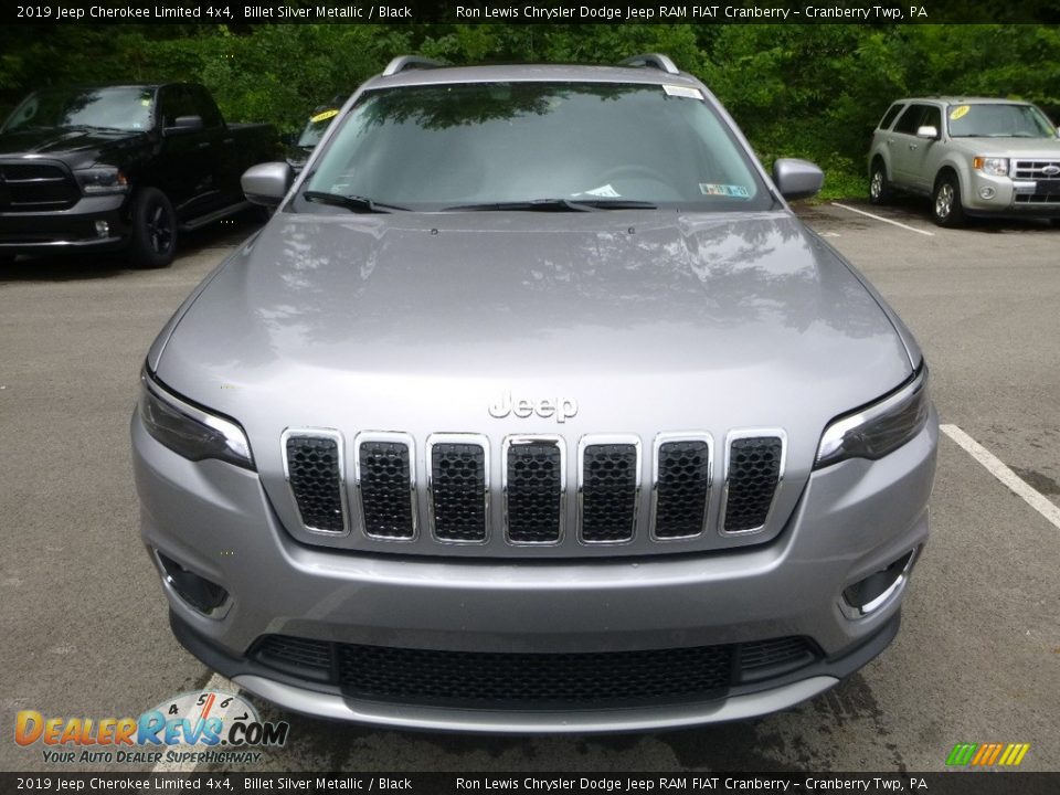 2019 Jeep Cherokee Limited 4x4 Billet Silver Metallic / Black Photo #8