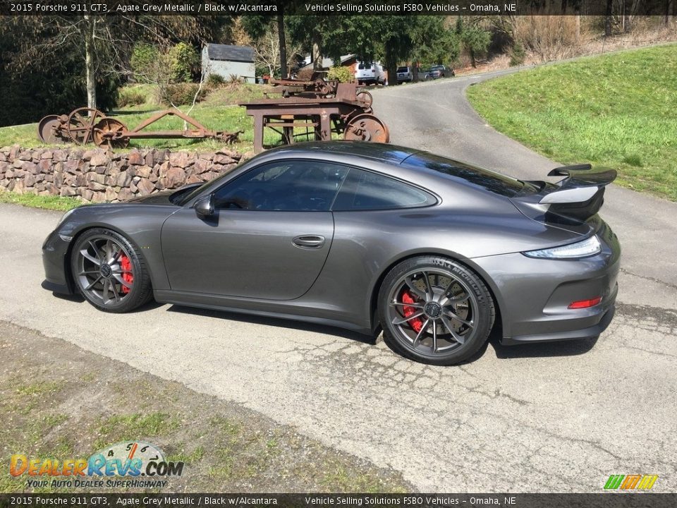 2015 Porsche 911 GT3 Agate Grey Metallic / Black w/Alcantara Photo #7