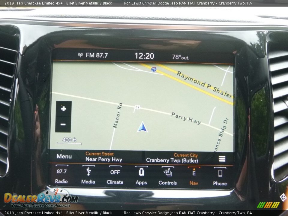 2019 Jeep Cherokee Limited 4x4 Billet Silver Metallic / Black Photo #18