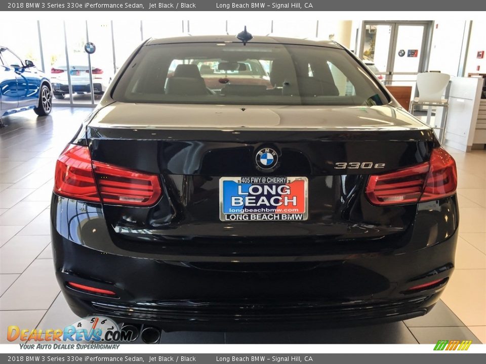 2018 BMW 3 Series 330e iPerformance Sedan Jet Black / Black Photo #4