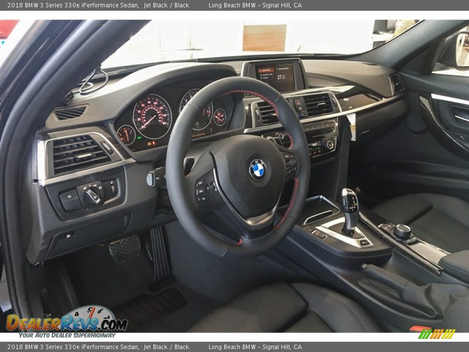 2018 BMW 3 Series 330e iPerformance Sedan Jet Black / Black Photo #5
