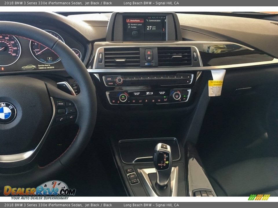 2018 BMW 3 Series 330e iPerformance Sedan Jet Black / Black Photo #6