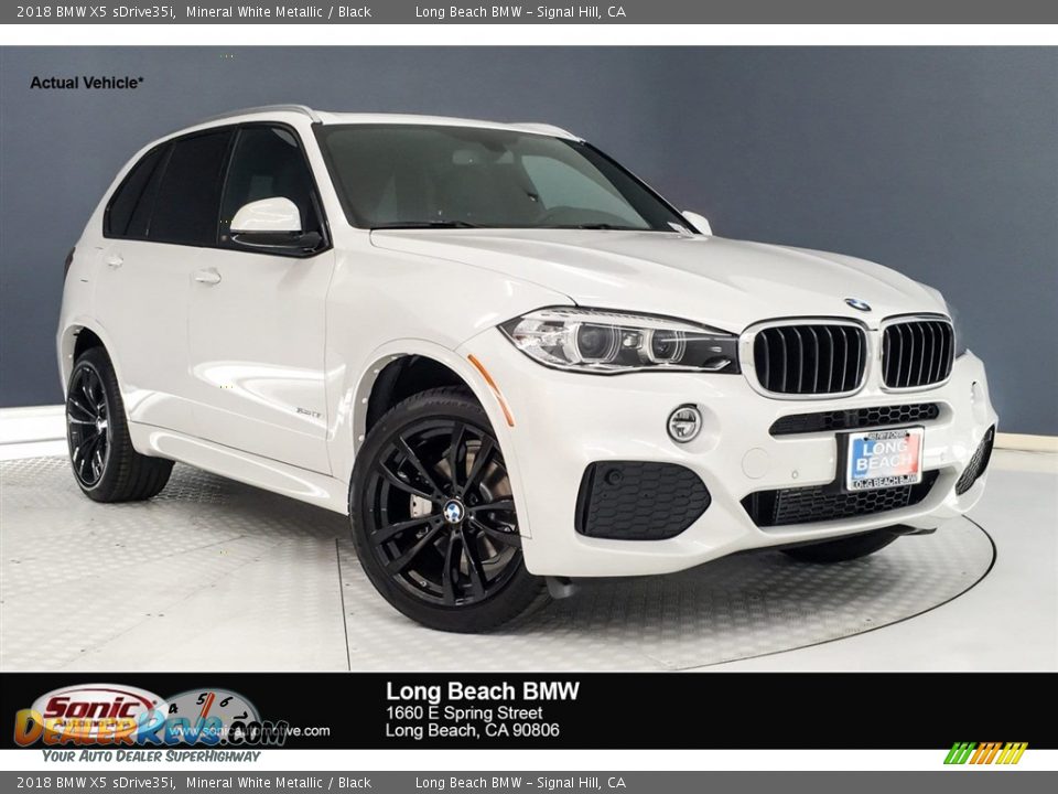 2018 BMW X5 sDrive35i Mineral White Metallic / Black Photo #1