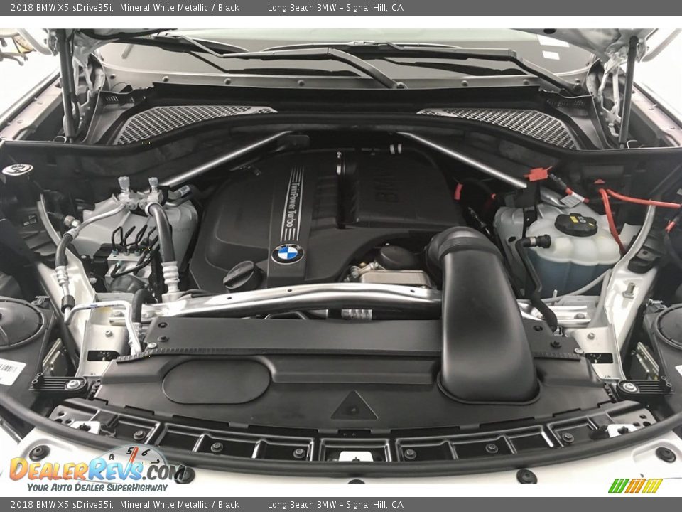 2018 BMW X5 sDrive35i Mineral White Metallic / Black Photo #8