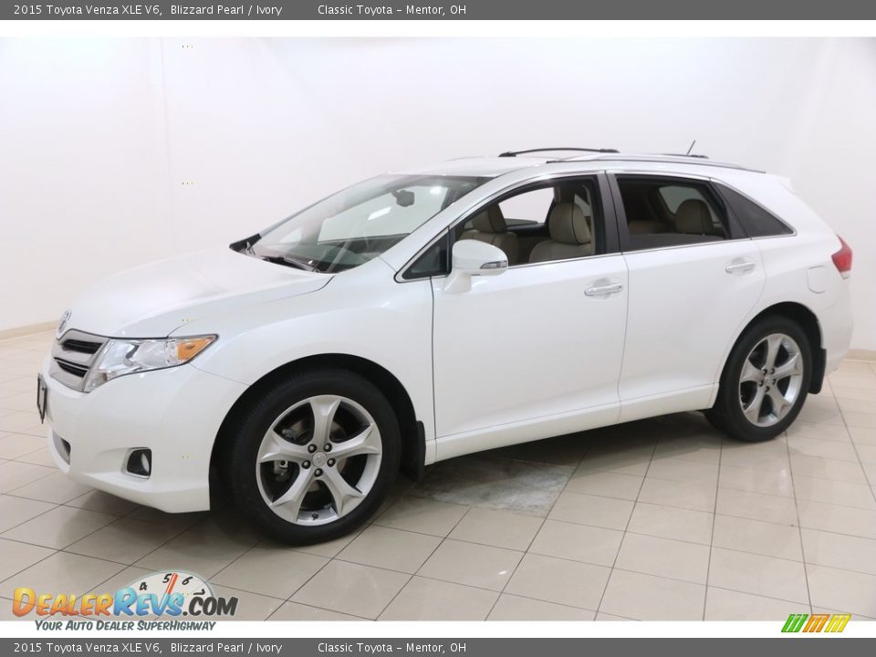 2015 Toyota Venza XLE V6 Blizzard Pearl / Ivory Photo #3
