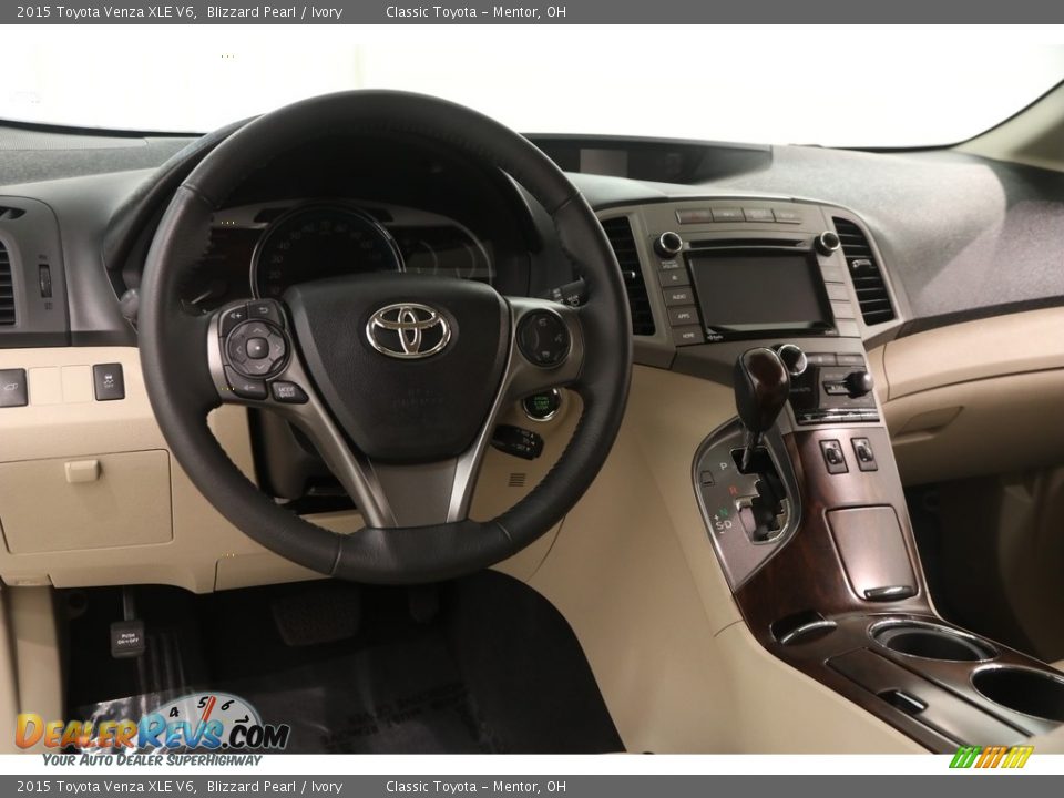 2015 Toyota Venza XLE V6 Blizzard Pearl / Ivory Photo #6