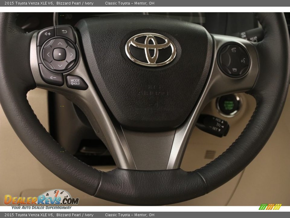 2015 Toyota Venza XLE V6 Blizzard Pearl / Ivory Photo #7