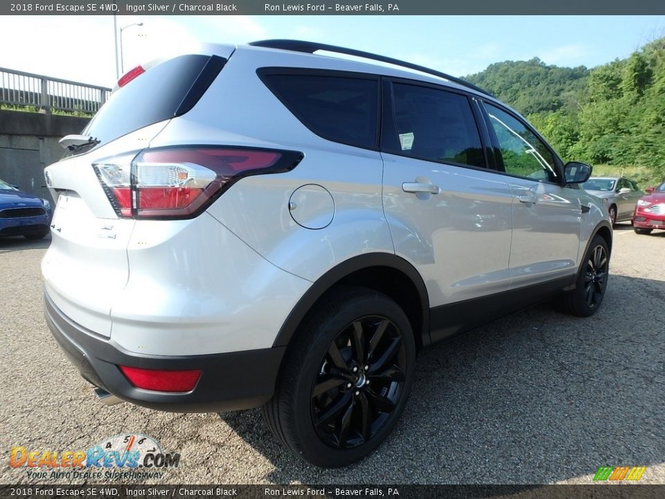 2018 Ford Escape SE 4WD Ingot Silver / Charcoal Black Photo #2