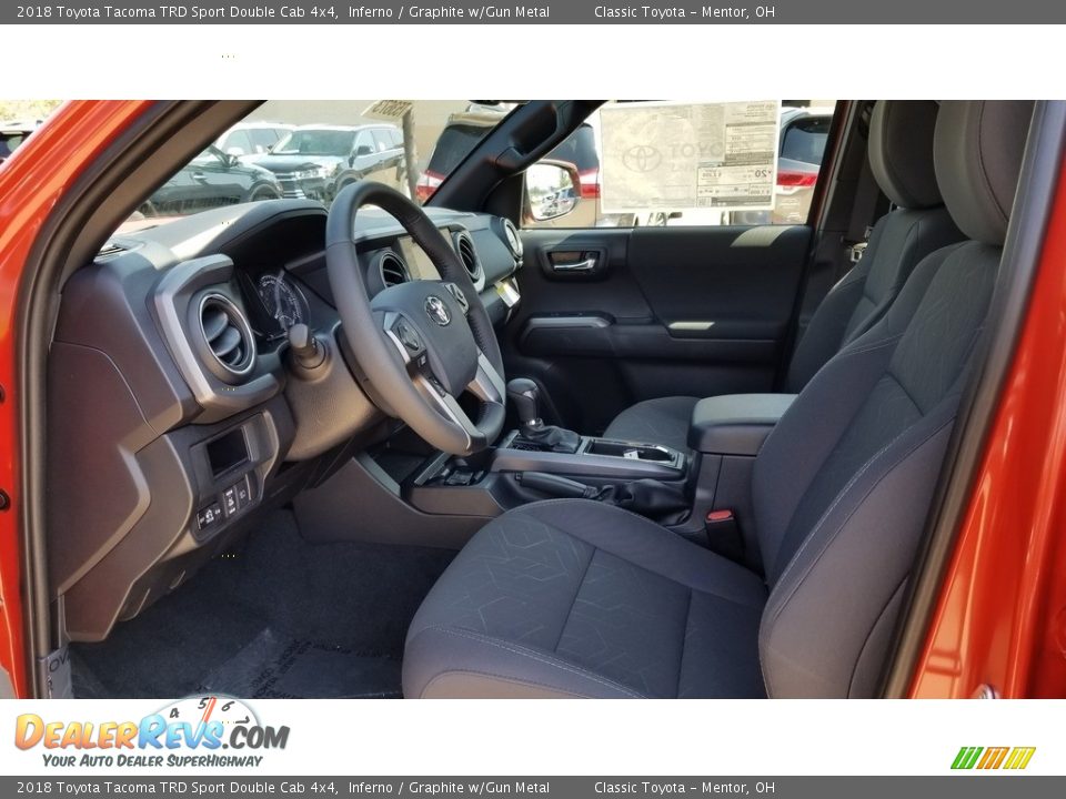2018 Toyota Tacoma TRD Sport Double Cab 4x4 Inferno / Graphite w/Gun Metal Photo #3