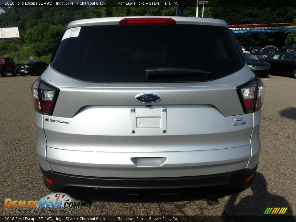 2018 Ford Escape SE 4WD Ingot Silver / Charcoal Black Photo #3