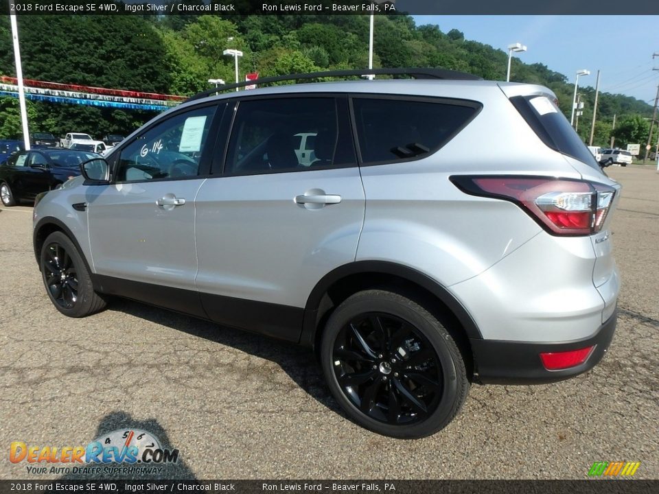 2018 Ford Escape SE 4WD Ingot Silver / Charcoal Black Photo #4