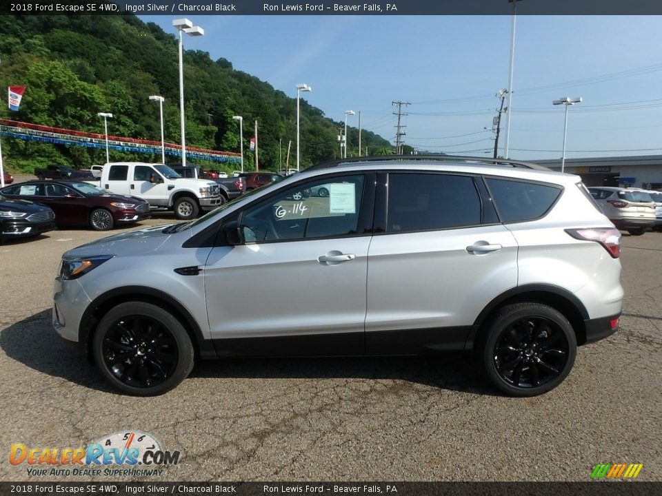 2018 Ford Escape SE 4WD Ingot Silver / Charcoal Black Photo #5