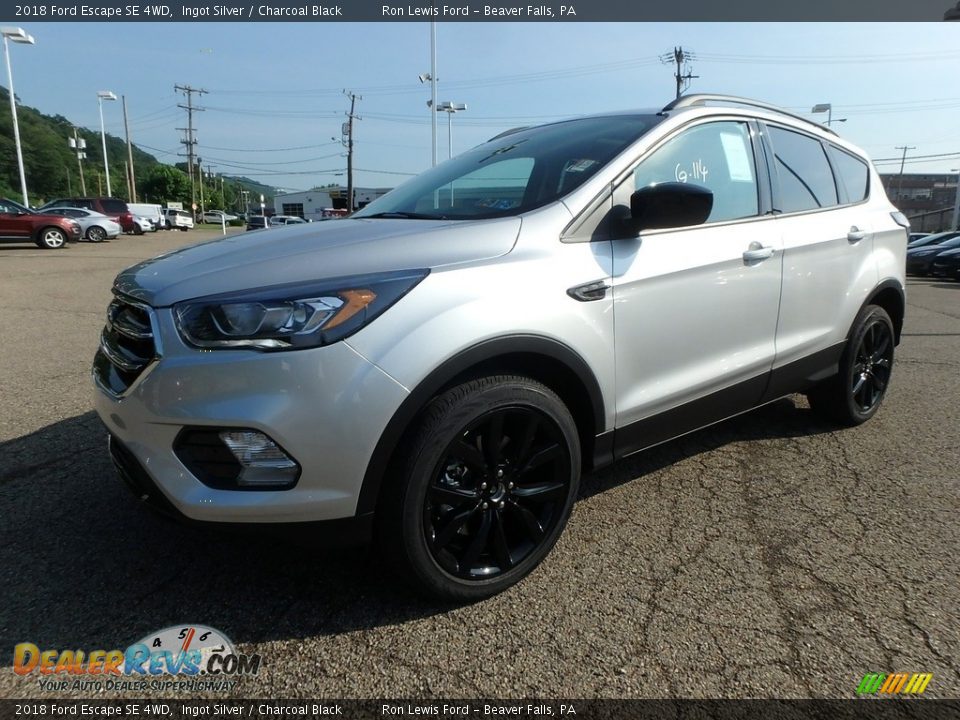 2018 Ford Escape SE 4WD Ingot Silver / Charcoal Black Photo #6