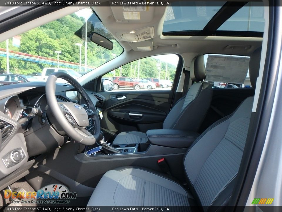 2018 Ford Escape SE 4WD Ingot Silver / Charcoal Black Photo #10