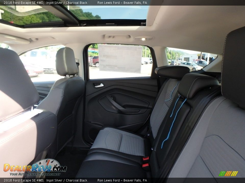 2018 Ford Escape SE 4WD Ingot Silver / Charcoal Black Photo #11