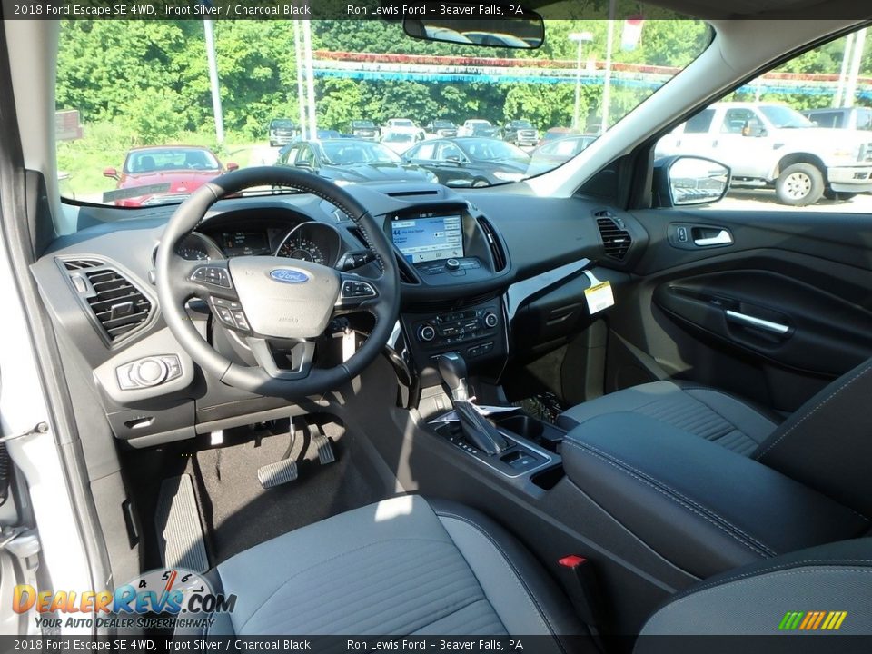 2018 Ford Escape SE 4WD Ingot Silver / Charcoal Black Photo #12