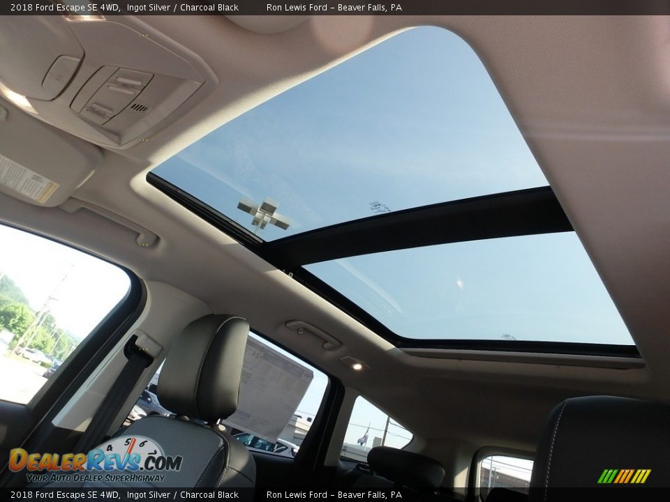 2018 Ford Escape SE 4WD Ingot Silver / Charcoal Black Photo #14