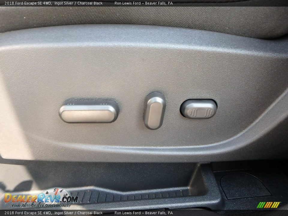 2018 Ford Escape SE 4WD Ingot Silver / Charcoal Black Photo #16