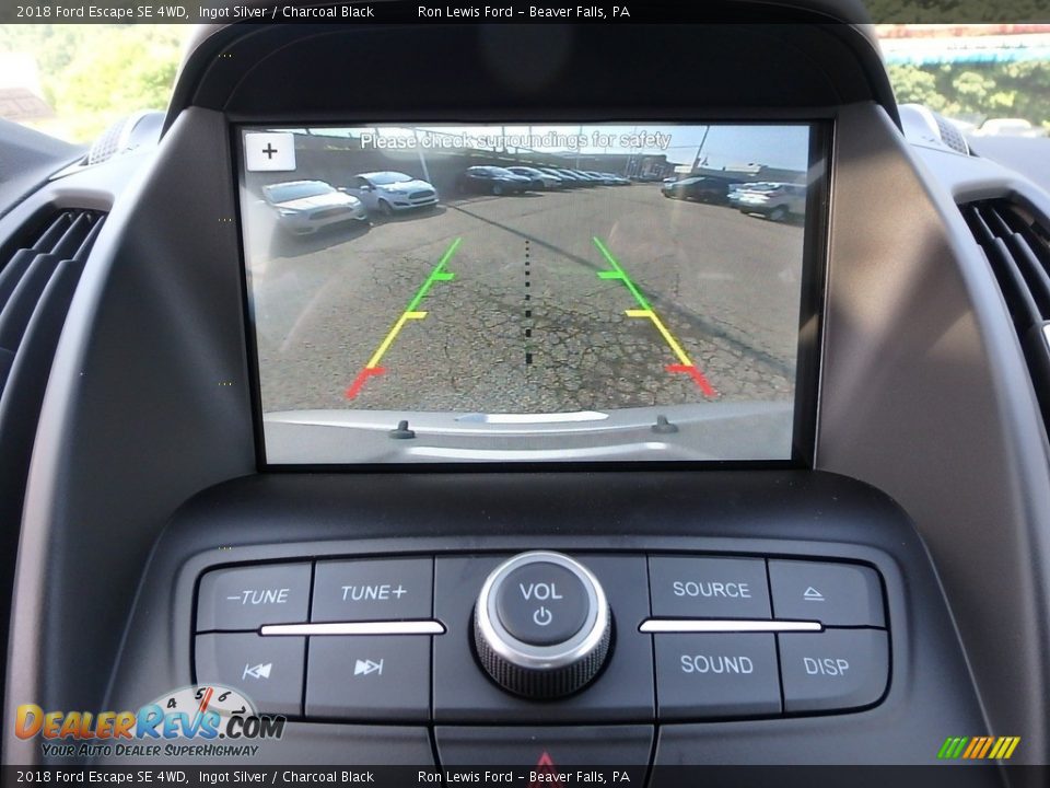 2018 Ford Escape SE 4WD Ingot Silver / Charcoal Black Photo #18