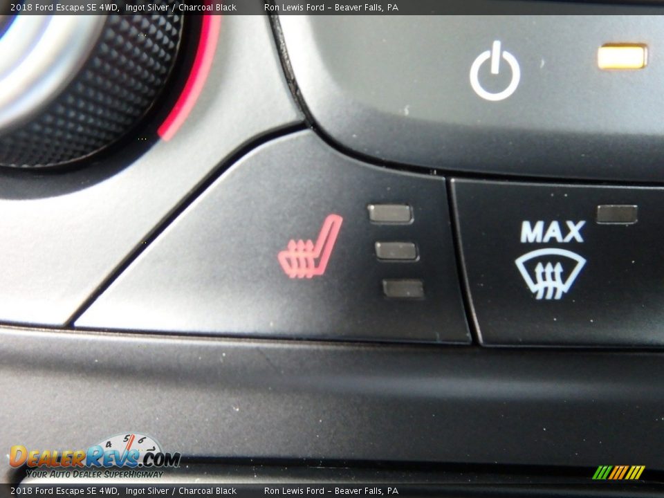 2018 Ford Escape SE 4WD Ingot Silver / Charcoal Black Photo #19