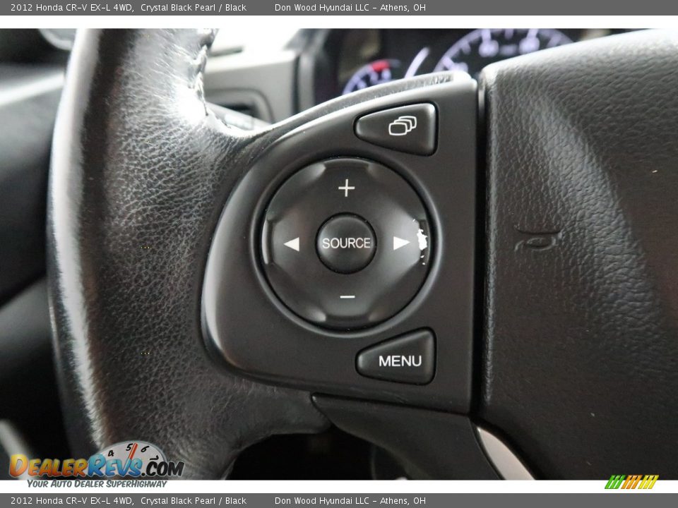 2012 Honda CR-V EX-L 4WD Crystal Black Pearl / Black Photo #32