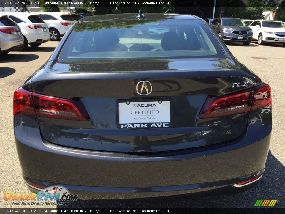2015 Acura TLX 2.4 Graphite Luster Metallic / Ebony Photo #4