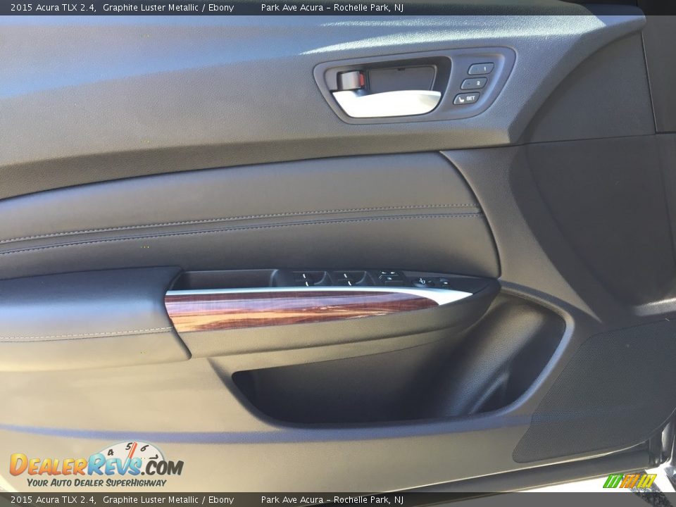 2015 Acura TLX 2.4 Graphite Luster Metallic / Ebony Photo #9