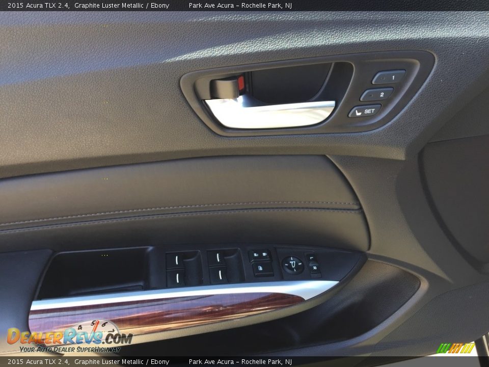 2015 Acura TLX 2.4 Graphite Luster Metallic / Ebony Photo #10